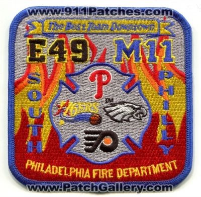 Philadelphia Fire Department Engine 49 Medic 11 Patch (Pennsylvania)
Scan By: PatchGallery.com
Keywords: dept. pfd company station phillies 76ers eagle flyers the best team downtown south philly
