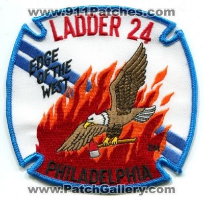 Philadelphia Fire Department Ladder 24 (Pennsylvania)
Scan By: PatchGallery.com
Keywords: dept. pfd company station edge of the west