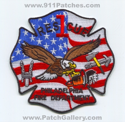 Philadelphia Fire Department Rescue 1 Patch (Pennsylvania)
Scan By: PatchGallery.com
Keywords: phila. dept. pfd p.f.d. company co. station res1cue eagle