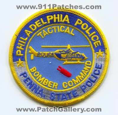 Philadelphia Police Department Tactical Bomber Command (Pennsylvania)
Scan By: PatchGallery.com
Keywords: dept. penna. state helicopter aviation