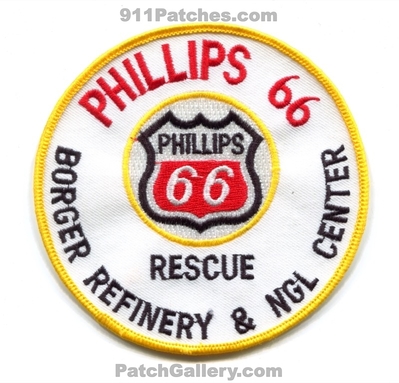 Phillips 66 Borger Refinery and NGL Center Rescue Fire Patch (Texas)
Scan By: PatchGallery.com
Keywords: oil gas petroleum industrial plant emergency response team ert ems hazmat haz-mat