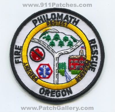 Philomath Fire Rescue Department Patch (Oregon)
Scan By: PatchGallery.com
Keywords: dept. prevent protect preserve