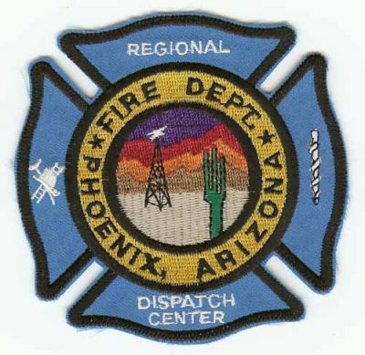 Phoenix Fire Dept Regional Dispatch Center
Thanks to PaulsFirePatches.com for this scan.
Keywords: arizona department