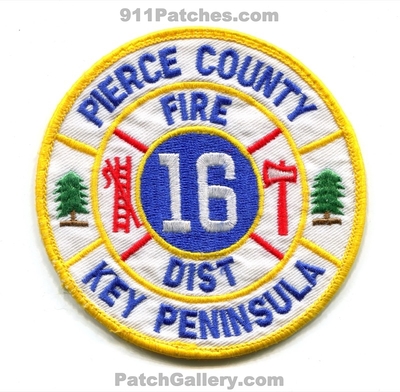 Pierce County Fire District 16 Key Peninsula Patch (Washington)
Scan By: PatchGallery.com
Keywords: co. dist. number no. #16 department dept.