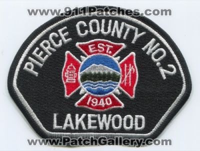 Pierce County Fire District 2 Lakewood Patch (Washington)
Scan By: PatchGallery.com
Keywords: co. dist. number no. #2 department dept.