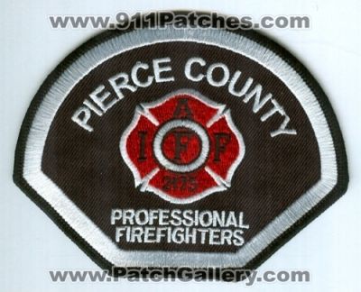 Pierce County Fire District Professional FireFighters IAFF 2175 Patch (Washington)
Scan By: PatchGallery.com
Keywords: co. dist. department dept. local union