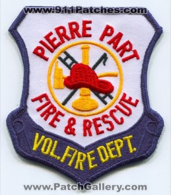 Pierre Part Volunteer Fire and Rescue Department (Louisiana)
Scan By: PatchGallery.com
Keywords: vol. & dept.