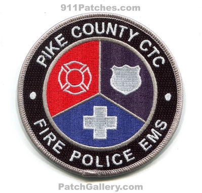 Pike County Career Technology Center Fire Police EMS Department Patch (Ohio)
Scan By: PatchGallery.com
[b]Patch Made By: 911Patches.com[/b]
Keywords: co. ctc c.t.c. dept. of public safety dps d.p.s.