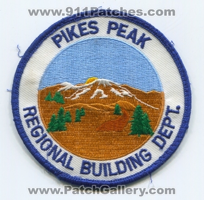 Pikes Peak Regional Building Department Patch (Colorado)
Scan By: PatchGallery.com
Keywords: dept.