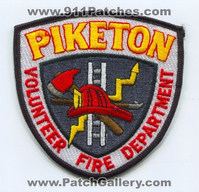 Piketon Volunteer Fire Department Patch (Ohio)
Scan By: PatchGallery.com
Keywords: vol. dept.