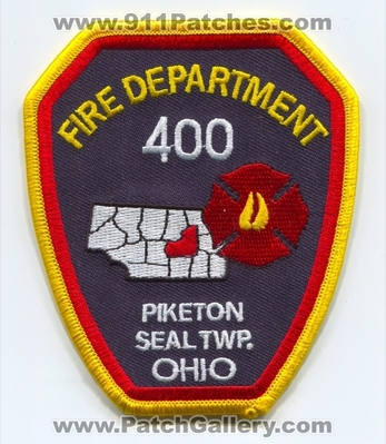 Piketon Seal Township Fire Department 400 Patch (Ohio)
Scan By: PatchGallery.com
[b]Patch Made By: 911Patches.com[/b]
Keywords: twp. dept.