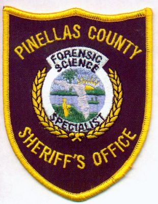 Pinellas County Sheriff's Office Forensic Science Specialist
Thanks to EmblemAndPatchSales.com for this scan.
Keywords: florida sheriffs