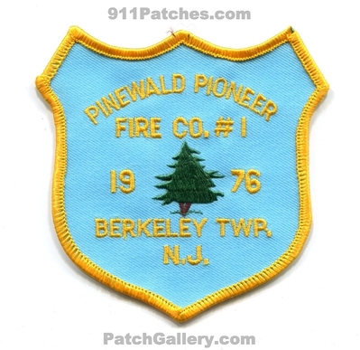 Pinewald Pioneer Fire Company 1 Berkeley Township Patch (New Jersey)
Scan By: PatchGallery.com
Keywords: co. number no. #1 department dept. twp. 1976