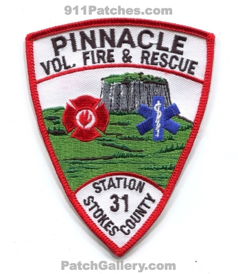 Pinnacle Volunteer Fire and Rescue Department Station 31 Stokes County Patch (North Carolina)
Scan By: PatchGallery.com
Keywords: vol. & dept.