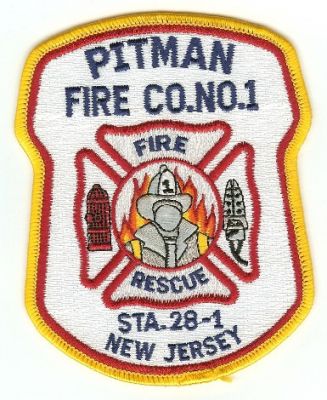 Pitman Fire Co No 1
Thanks to PaulsFirePatches.com for this scan.
Keywords: new jersey company number rescue station 28-1