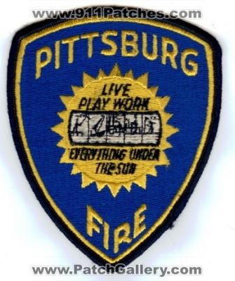Pittsburg Fire Department (California)
Thanks to Paul Howard for this scan. 
Keywords: dept.