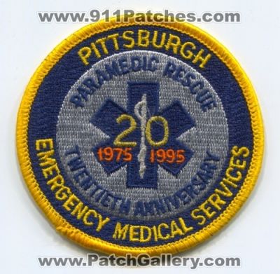Pittsburgh Emergency Medical Services EMS Paramedic Rescue 20th Anniversary (Pennsylvania)
Scan By: PatchGallery.com
Keywords: twentieth 20 years