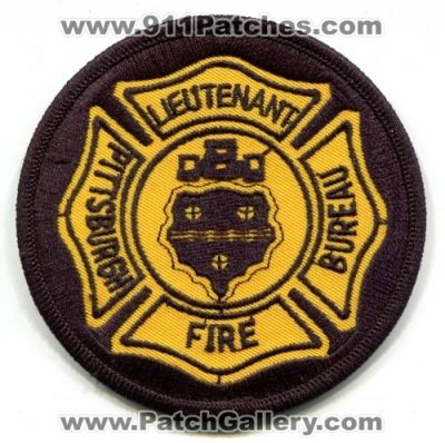 Pittsburgh Fire Bureau Lieutenant (Pennsylvania)
Scan By: PatchGallery.com
Keywords: department dept.