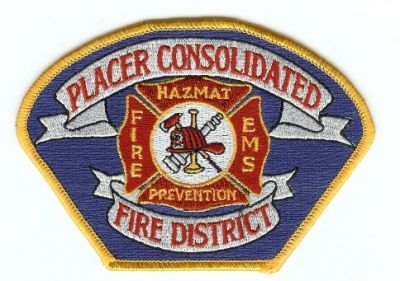 Placer Consolidated Fire District
Thanks to PaulsFirePatches.com for this scan.
Keywords: california ems
