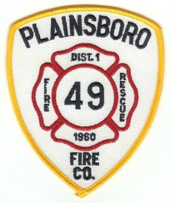Plainsboro Fire Co
Thanks to PaulsFirePatches.com for this scan.
Keywords: new jersey company district 1 rescue 49