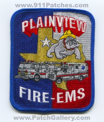 Plainview Fire EMS Department Patch (Texas)
Scan By: PatchGallery.com
Keywords: dept. bulldog