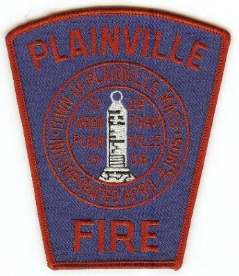 Plainville Fire
Thanks to PaulsFirePatches.com for this scan.
Keywords: massachusetts town of