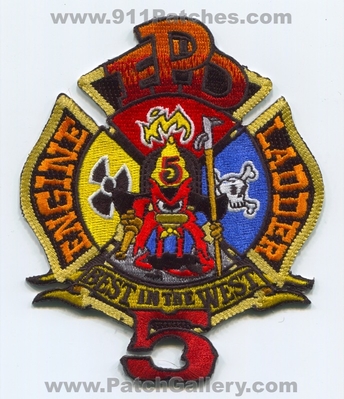 Plano Fire Department Station 5 Patch (Texas)
Scan By: PatchGallery.com
Keywords: dept. pfd engine ladder company co. best in the west yosemite sam
