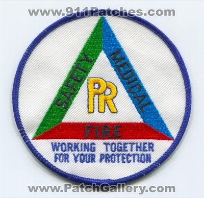 Platte River Power Authority Fire Safety Medical Department Patch (Colorado)
[b]Scan From: Our Collection[/b]
Keywords: pr dept. working together for your protection