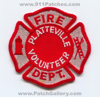 Platteville Volunteer Fire Department Patch (Colorado)
[b]Scan From: Our Collection[/b]
Keywords: vol. dept.