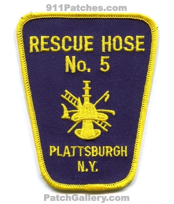 Plattsburgh Fire Department Rescue Hose Number 5 Patch (New York)
Scan By: PatchGallery.com
Keywords: dept. no. #5 company co.