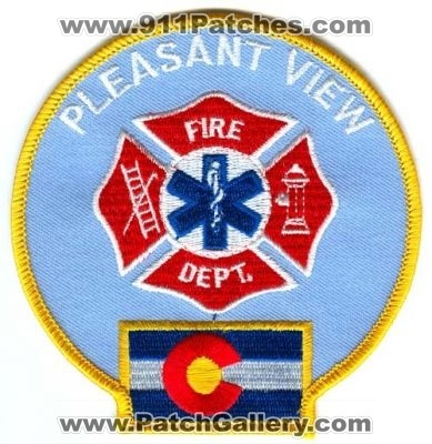 Pleasant View Fire Department Patch (Colorado)
[b]Scan From: Our Collection[/b]
Keywords: dept. pvfd