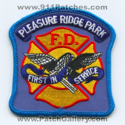 Pleasure Ridge Park Fire Department Patch (Kentucky)
Scan By: PatchGallery.com
Keywords: dept. f.d. first in service