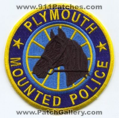 Plymouth Police Department Mounted Patch (Massachusetts)
Scan By: PatchGallery.com
[b]Patch Made By: 911Patches.com[/b]
Keywords: dept. unit horse