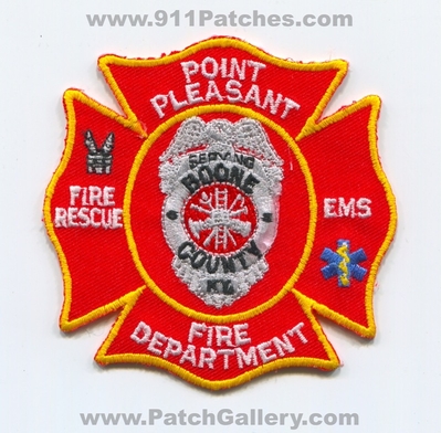 Point Pleasant Fire Department Boone County Patch (Kentucky)
Scan By: PatchGallery.com
Keywords: dept. co. ky. rescue ems serving