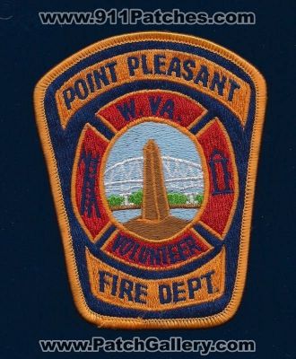 Point Pleasant Volunteer Fire Department (West Virginia)
Thanks to PaulsFirePatches.com for this scan. 
Keywords: dept. w.va.
