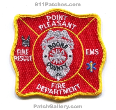 Point Pleasant Fire Rescue Department Boone County Patch (Kentucky)
Scan By: PatchGallery.com
Keywords: ems