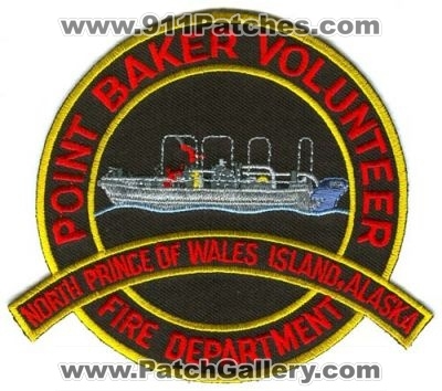 Point Baker Volunteer Fire Department Patch (Alaska)
Scan By: PatchGallery.com
Keywords: vol. dept. north prince of wales island
