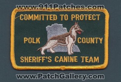 Polk County Sheriff's Department K-9 Team (Florida)
Thanks to Paul Howard for this scan.
Keywords: sheriffs dept. k9 canine