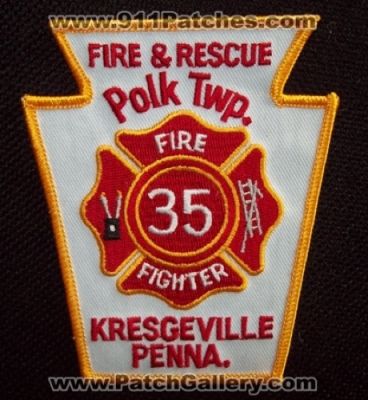 Polk Township Fire and Rescue Department FireFighter 35 (Pennsylvania)
Thanks to Matthew Marano for this picture.
Keywords: twp. & dept. 35 kresgeville penna.
