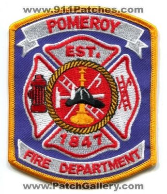 Pomeroy Fire Department (Ohio)
Scan By: PatchGallery.com
Keywords: dept.