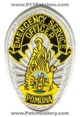 Pomona Police Department Emergency Service Officer (California)
Scan By: PatchGallery.com
Keywords: dept.