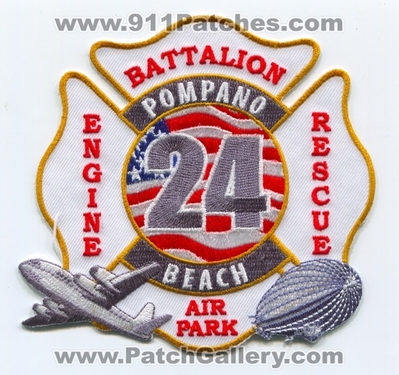 Pompano Beach Fire Department Station 24 Patch (Florida)
Scan By: PatchGallery.com
Keywords: dept. engine rescue battalion air park company co.
