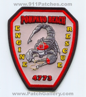 Pompano Beach Fire Department Station 61 Patch (Florida)
Scan By: PatchGallery.com
Keywords: Dept. Engine Rescue Company Co. 4773 Scorpion