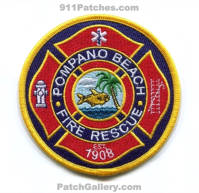 Pompano Beach Fire Rescue Department Patch (Florida)
Scan By: PatchGallery.com
Keywords: dept. est. 1908