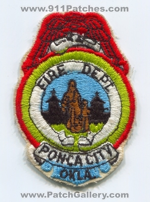 Ponca City Fire Department Patch (Oklahoma)
Scan By: PatchGallery.com
Keywords: dept. okla.