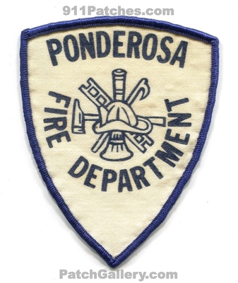 Ponderoda Fire Department Patch (Texas)
Scan By: PatchGallery.com
Keywords: dept.