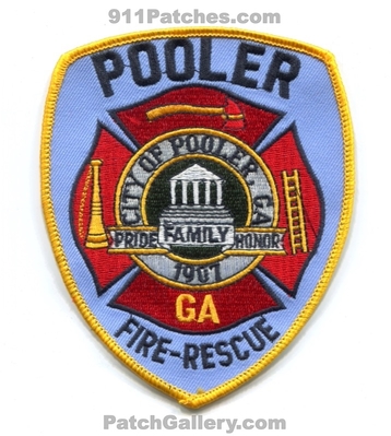 Pooler Fire Rescue Department Patch (Georgia)
Scan By: PatchGallery.com
Keywords: city of dept. family pride honor 1907