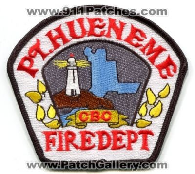 Port Hueneme Construction Battalion Center Fire Department Patch (California)
Scan By: PatchGallery.com
Keywords: pt. dept. cbc