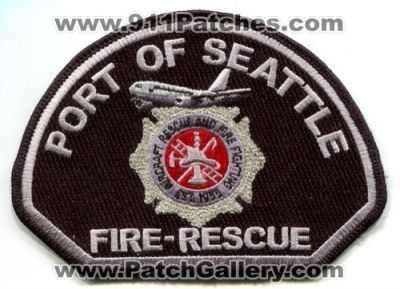Port of Seattle Fire Rescue Department Aircraft Rescue and FireFighting ARFF Patch (Washington)
Scan By: PatchGallery.com
Keywords: dept. airport & firefighter cfr crash