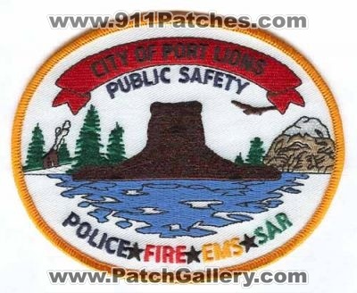 Port Lions Department of Public Safety Police Fire EMS SAR Patch (Alaska)
Scan By: PatchGallery.com
Keywords: dept. dps search and rescue city of
